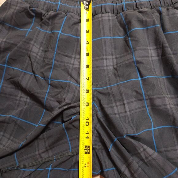 Lululemon Pace Breaker Shorts Mens XL Black Check 7” Gym Lined Athletic - Picture 8 of 11